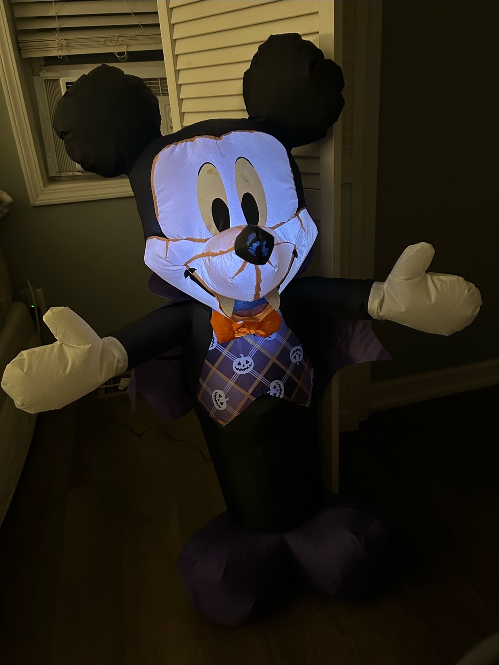 Mickey Mouse Airblown Inflatable 3.5 feet tall with Pumpkin Vest